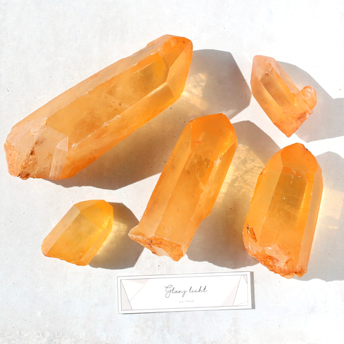 タンジェリンクォーツ 蜜柑水晶 天然石 水晶 鉱物 一点物 健康