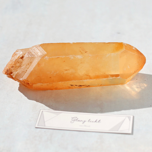 タンジェリンクォーツ 蜜柑水晶 天然石 水晶 鉱物 一点物 健康