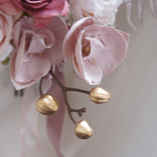 pink gold 【ブーケ・結婚式・ウェディング・前撮り・冬ブーケ・春