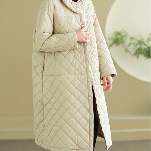 キルティング ジャケット レディース ノーカラー コート アウター