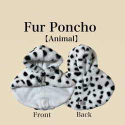 ♡無料オーダーメイド♡ 【Fur Poncho】ドッグウェア/ペットウェア/犬服/ペット服 1枚目の画像