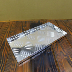 バーナートレイ 130×260×15 アルミ縞板 イワタニ ジュニアコンパクトバーナー ガス CB-JCB などに 1枚目の画像