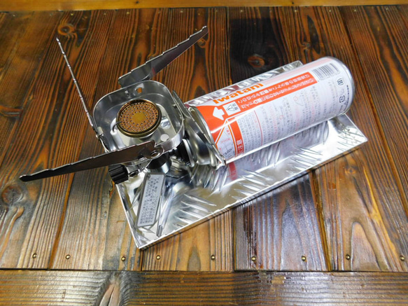 バーナートレイ 130×260×15 アルミ縞板 イワタニ ジュニアコンパクトバーナー ガス CB-JCB などに 2枚目の画像