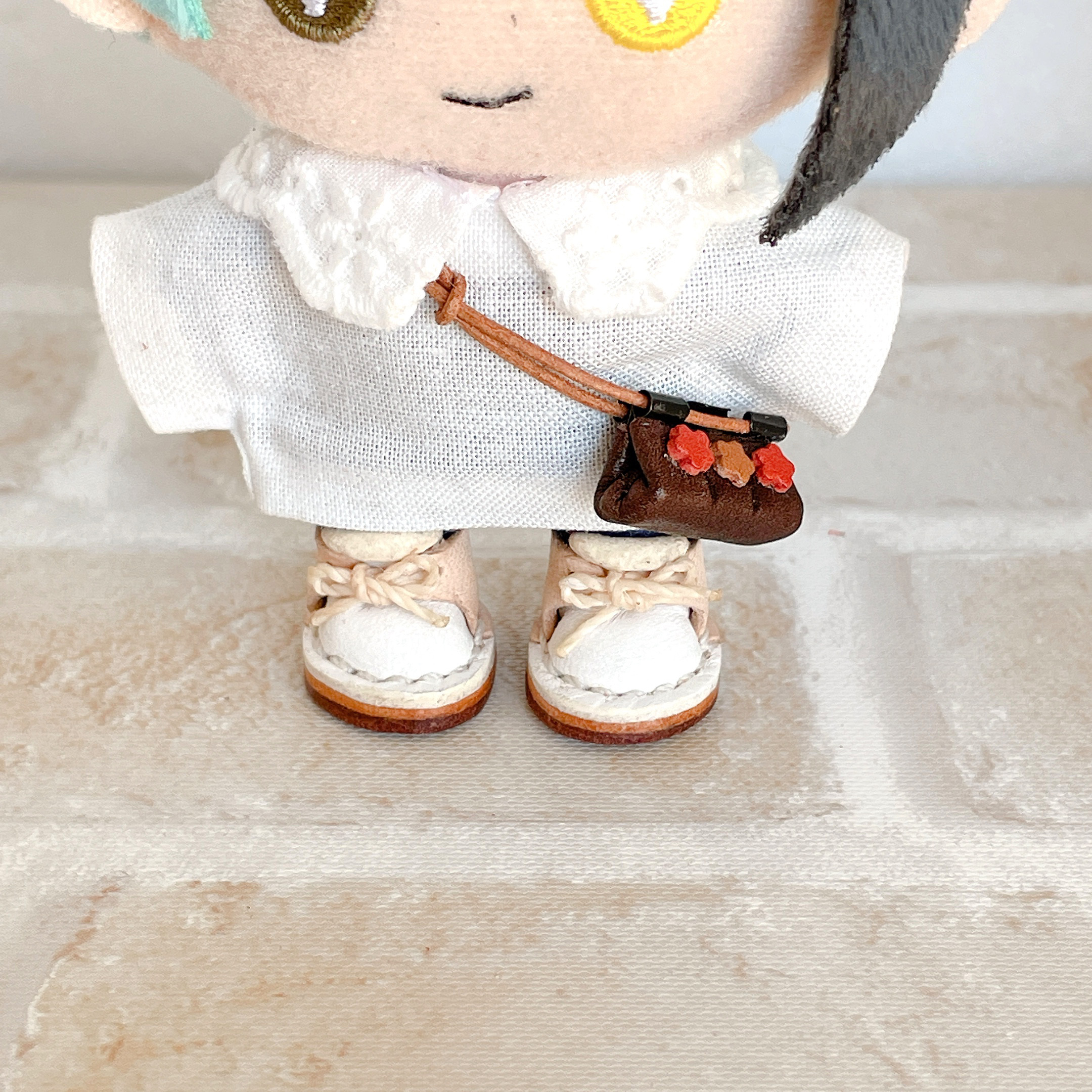 ぬい靴 10㎝〜12㎝野ぬいちゃん用 革靴 ぬいぐるみ ちびまる