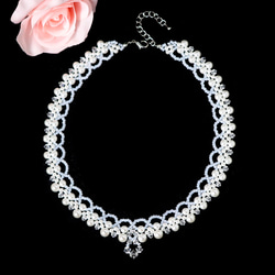 ◇ キット ベル ネックレス ブライダル 自分で作る ウェディング パーティー 結婚式 ビーズキット アクセサリー制作 7枚目の画像