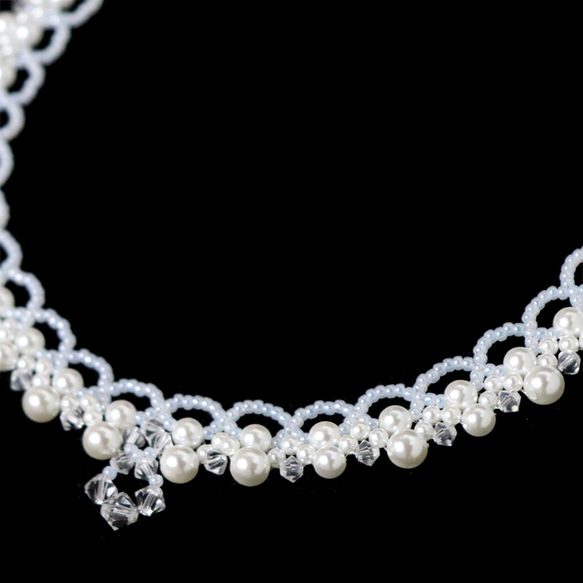 ◇ キット ベル ネックレス ブライダル 自分で作る ウェディング パーティー 結婚式 ビーズキット アクセサリー制作 8枚目の画像