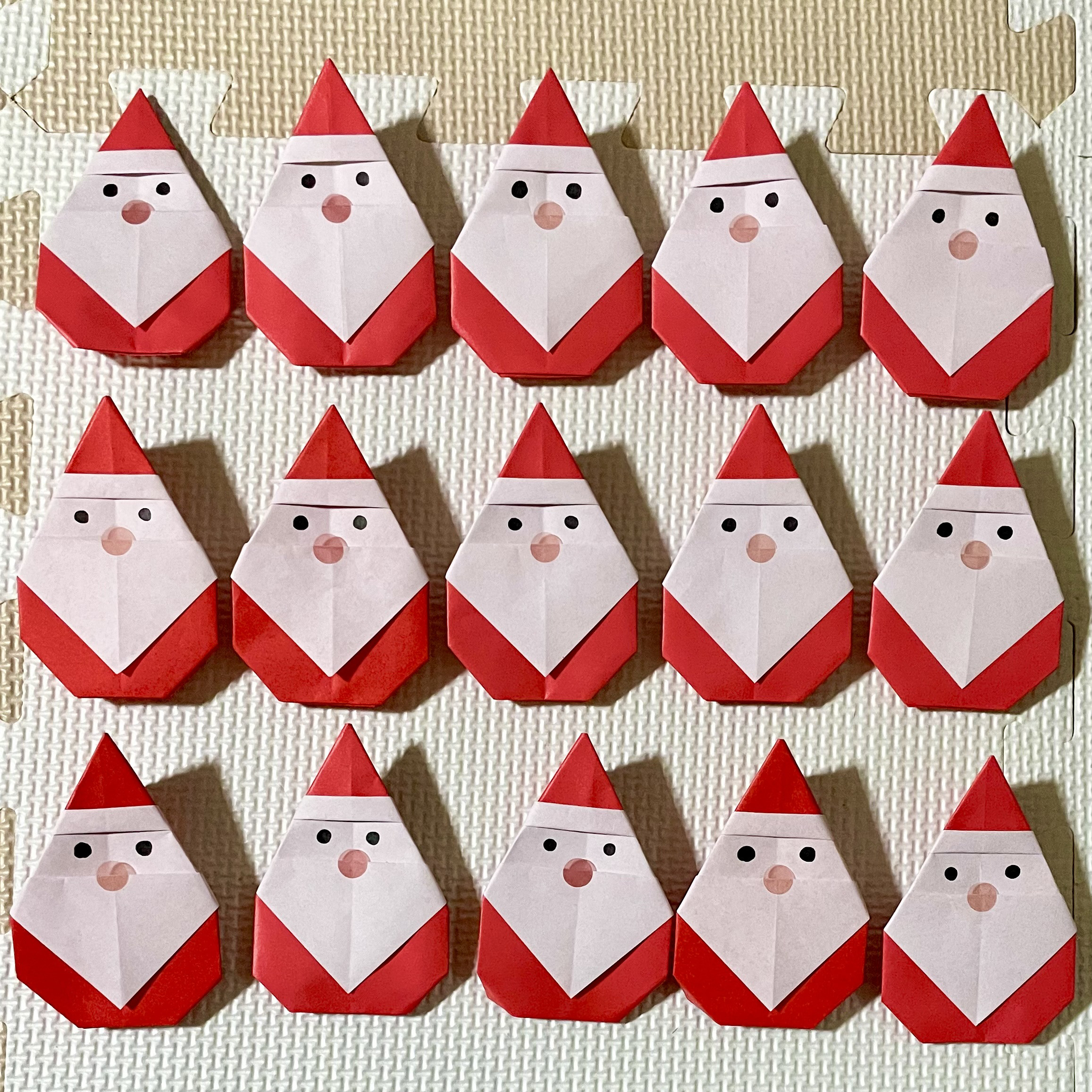ハンドメイド 折り紙/(12月)クリスマスの動物さん達
