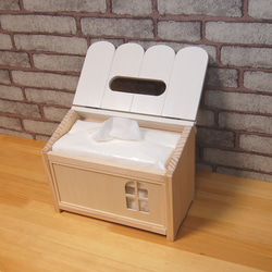 お家型ティッシュケース◆袋タイプティッシュ専用◆箱なしティッシュをおしゃれに・・・ 5枚目の画像
