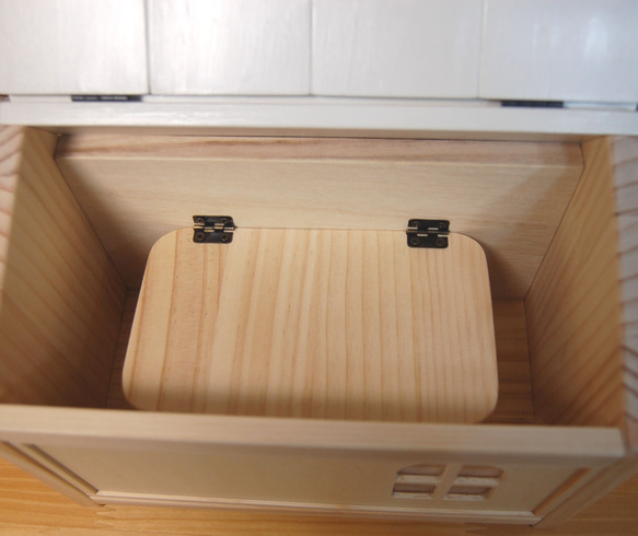 お家型ティッシュケース◆袋タイプティッシュ専用◆箱なしティッシュをおしゃれに・・・ 4枚目の画像