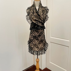 フラメンコエプロン・ピキージョ 白レース その他ファッション