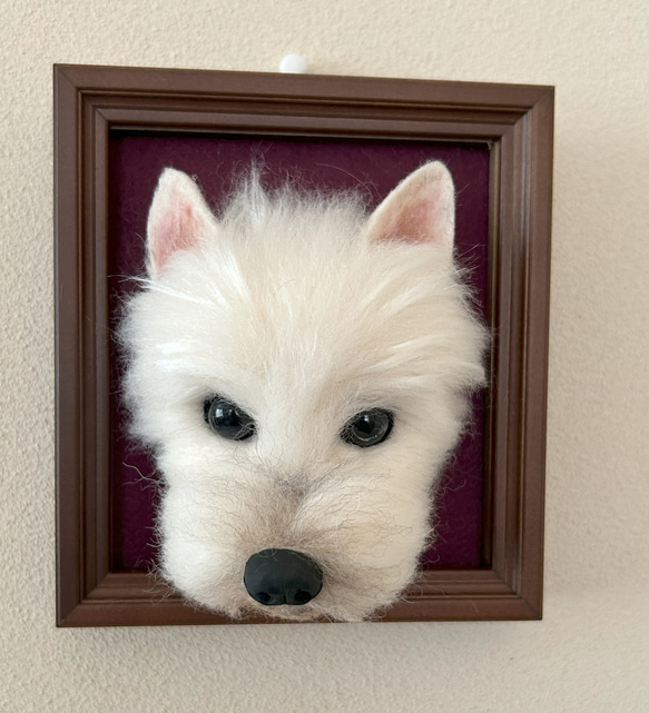 羊毛フェルト ホワイトテリア