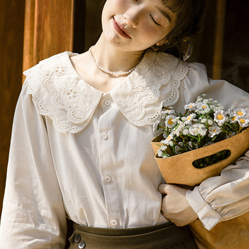 新品 FLOW LACE SHIRT レース シアー シャツ JOSEMOON/ジョゼムーン