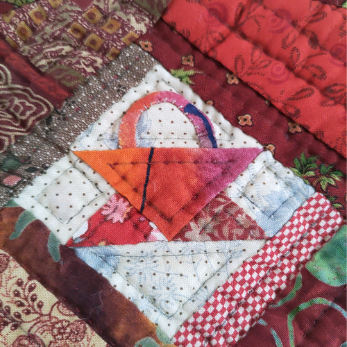 パッチワークキルトのポーチ(バスケット) ポーチ はなりん 通販