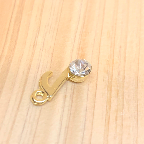 ゴールド&ダイヤ 音符チャーム 【公式通販】