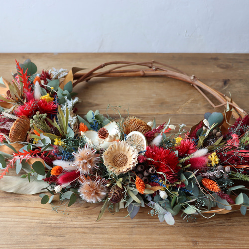ドライフラワーリース インテリア 楽天市場】☆最大10％OFFクーポン☆ リース ドライフラワー ドライ