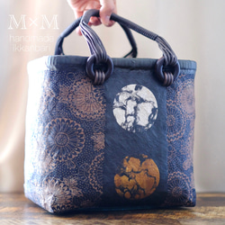 一閑張り籠バッグ(刺繍模様) 楽天市場】一閑張りかごバッグ 文字柄 日本伝統工芸品 柿渋