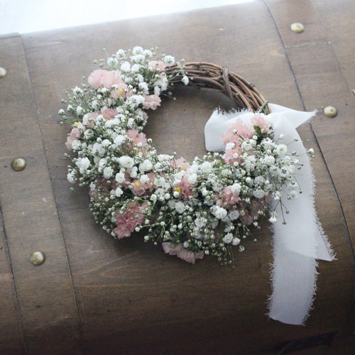 かすみ草入荷　今だけ　リース　かすみ草 0_cd362910ababb8eb481604545649