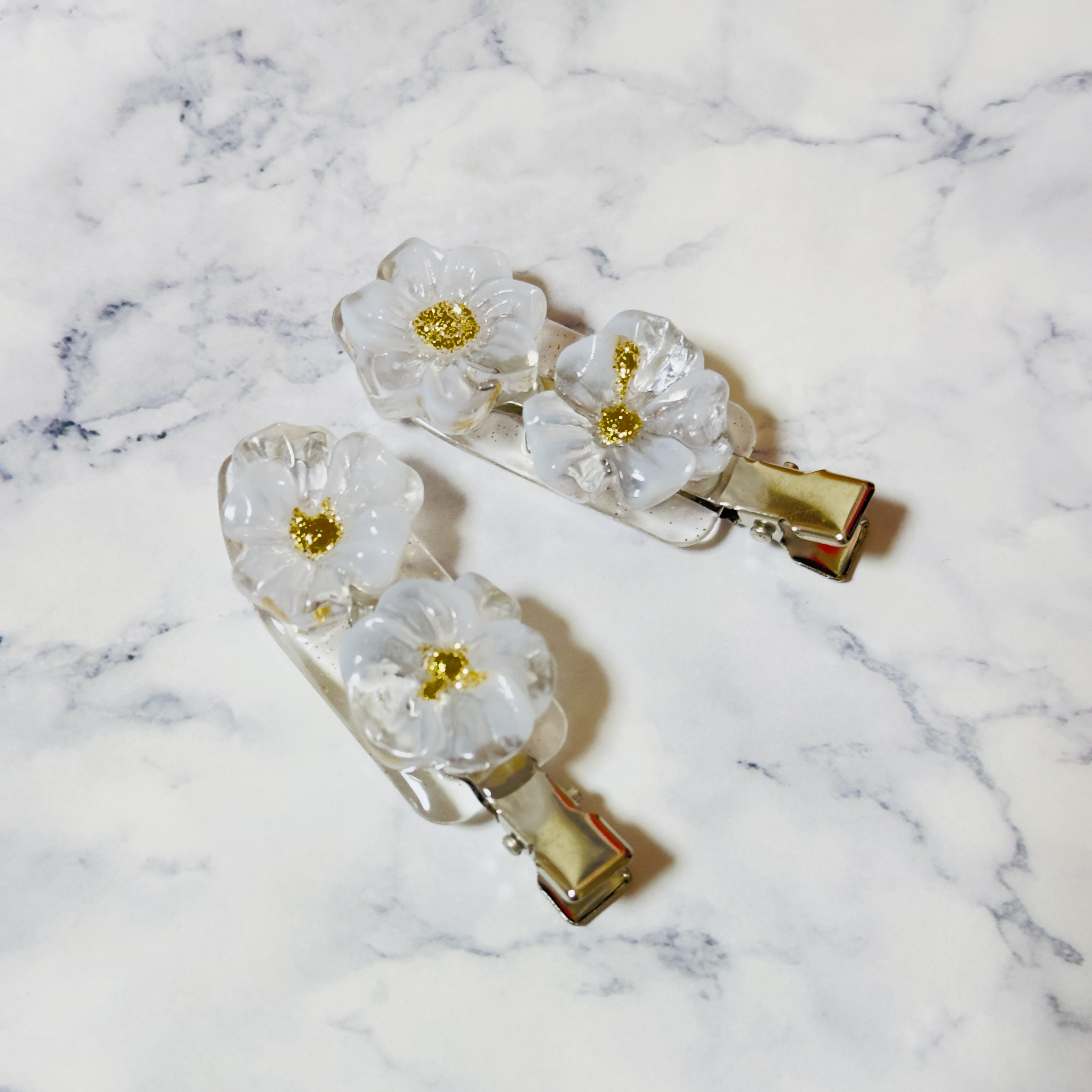 ⑯imacヴィンテージ風花モチーフヘアクリップ ⑯imacヴィンテージ風花モチーフヘアクリップ