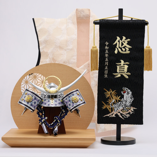 蒼天】今年の新作【フルセット】【送料無料】お兜+組子風屏風+ 蒼天】今年の新作【フルセット】【送料無料】お兜+組子風屏風+