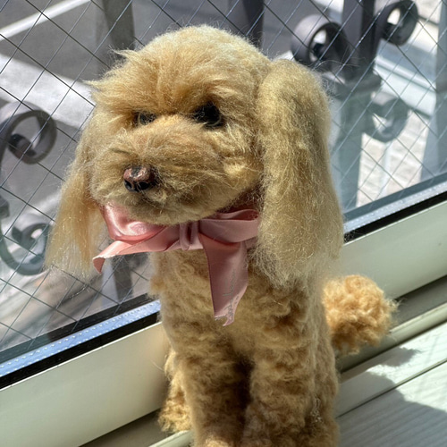 【送料無料キャンペーン】 羊毛フェルト トイプードル 犬 オーダー トイプー うちの子 羊毛 羊毛フェルト
