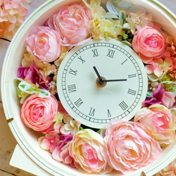《訳あり品》大人かわいい花時計～ファンシーピンク～ 4枚目の画像