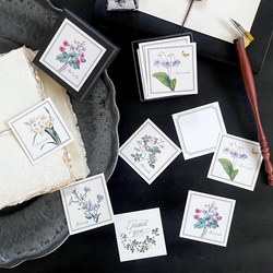 ６種のボタニカル柄メッセージカードBox(30枚入り) 2枚目の画像