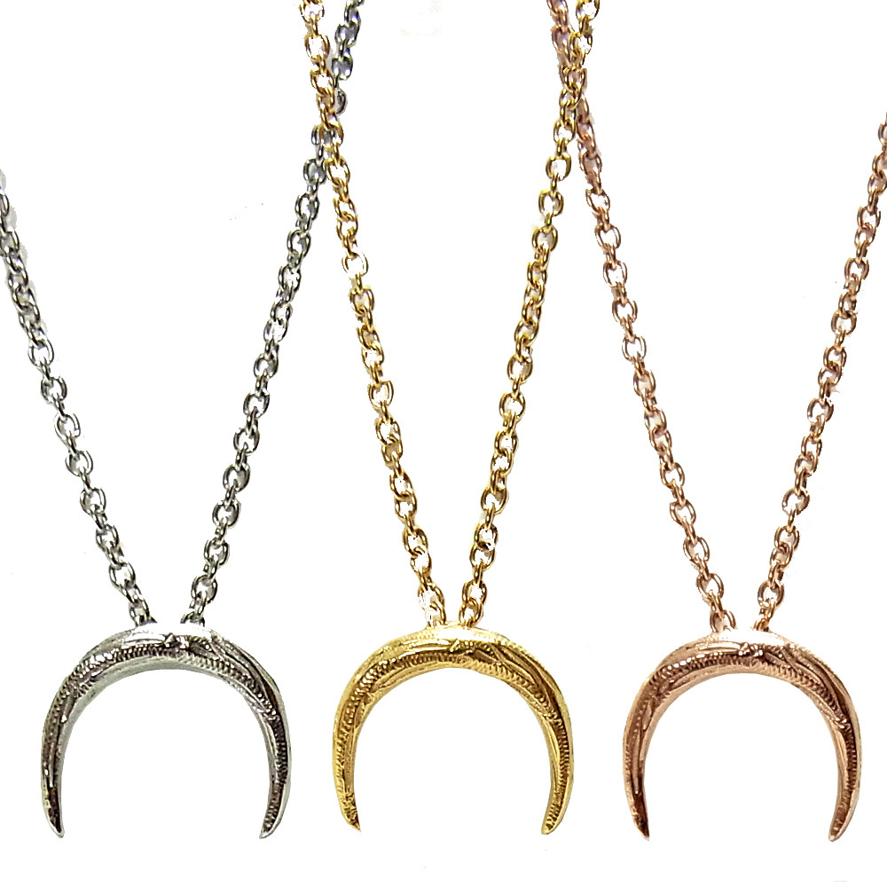 ハワイアンジュエリー ネックレス ムーン 月 サージカルステンレス インスタ