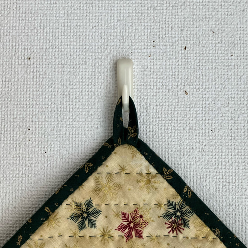 パッチワークキルトのクリスマスタペストリー その他インテリア雑貨