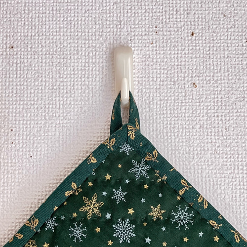 パッチワークキルトのクリスマスタペストリー その他インテリア雑貨