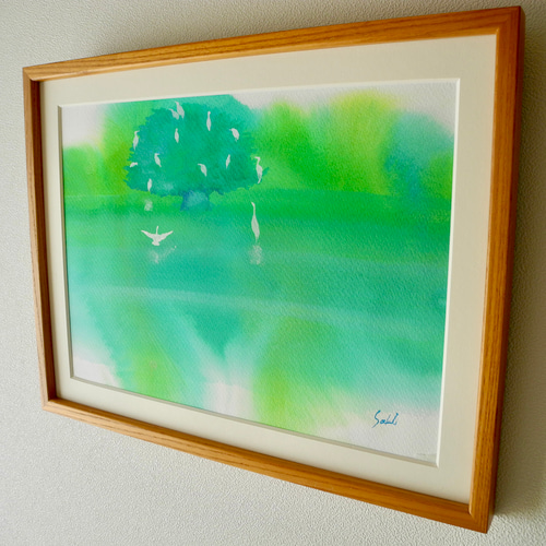 (絵画)緑の音 絵画)緑の音