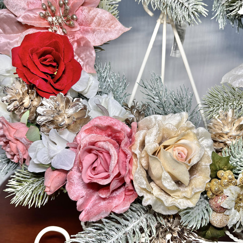 クリスマスリース アートフラワー Fleur・de・colon 通販 16908556
