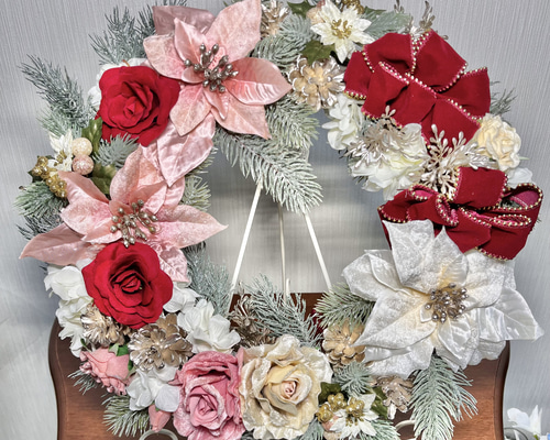 クリスマスリース アートフラワー Fleur・de・colon 通販 16908556