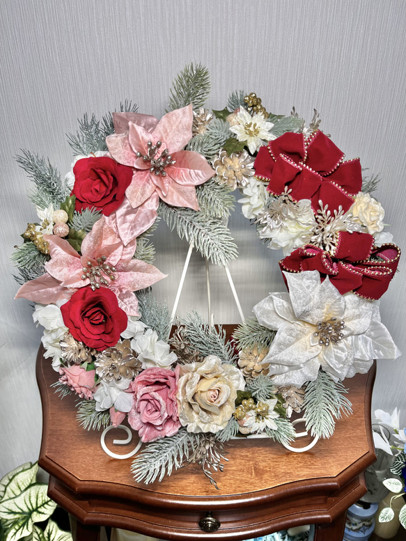 クリスマスリース アートフラワー Fleur・de・colon 通販 16908556