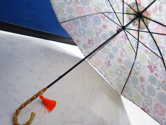 手作り日傘　うつしみの この世の花を見尽くさず 11枚目の画像