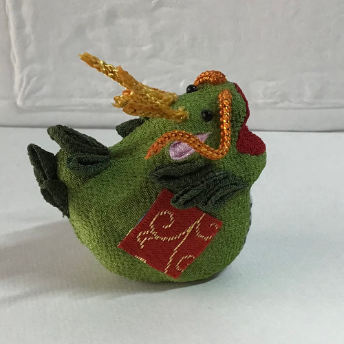 つまみ細工 つまみ細工画 昇龍 縁起物 展示会作品 ドラゴン