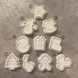 【クリスマス】〈雪の結晶〉ミニ クッキー型/かわいい/プレゼント/ギフト/手作り/サンタ/トナカイ/ツリー/手袋/靴下 5枚目の画像