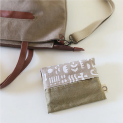 2路口袋紙巾盒（Kakushika/棕色） 第2張的照片