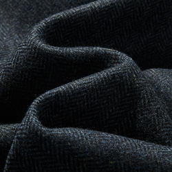 下一季主打外套 羊毛混紡人字紋布料束口大衣 海軍藍 231013-2 第11張的照片