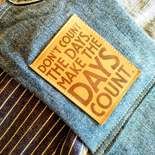 デニム ふわもこ パッチワークマフラー ④ マフラー・ストール（メンズ