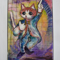 絵画　猫 横顔猫〜流星〜 – 東京のアートギャラリーピカレスク / Tokyo