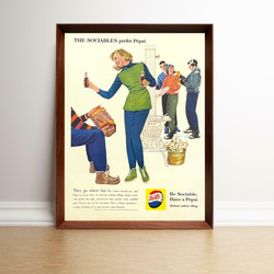 【レア】1950年代〜1970年代のアメリカのヴィンテージ広告ミニポスター4種 レア】1950年代〜1970年代のアメリカのヴィンテージ広告ミニポスター4