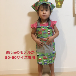 80-160cm アルファベットのエプロン　ゴム/紐結び/マジックテープ開閉/着脱簡単　給食エプロン　大人サイズ　親子 14枚目の画像