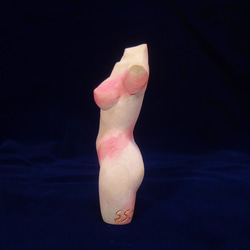 木彫刻 アート 『 トルソ 』 オブジェ バスト オリジナル 木彫刻 アート 裸婦 芸術 アート 女性 ハンドメイド 松 6枚目の画像