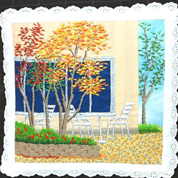 クッションカバー「色付く季節」 3枚目の画像
