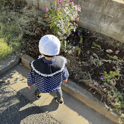 ボンネット✿小花レース 9枚目の画像