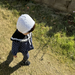 ボンネット✿小花レース 10枚目の画像