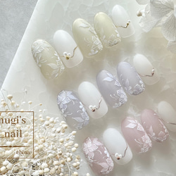 ネイルチップ No.99 フラワーネイル nail ジェルネイル 1枚目の画像