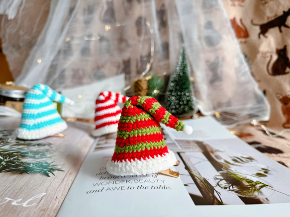サンタ帽子　被り物　クリスマス飾り　仮装グッズ 　パーティーヘアアクセサリー　とんがり帽子　子ども　クリスマスウェア 4枚目の画像