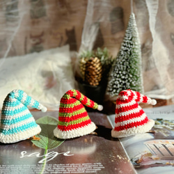 サンタ帽子　被り物　クリスマス飾り　仮装グッズ 　パーティーヘアアクセサリー　とんがり帽子　子ども　クリスマスウェア 1枚目の画像
