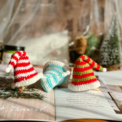 クリスマス　飾り物　トンガリ帽子のノッポサンタさん サンタ帽子 被り物 クリスマス飾り 仮装グッズ パーティーヘア